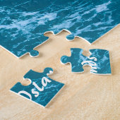 Saipan Mariana Islands.Kerstgroet Jigzaag Legpuzzel (Zijkant)