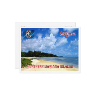 Saipan - Noordelijke Marianen - Tanapag-strand Briefkaart
