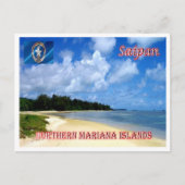 Saipan - Noordelijke Marianen - Tanapag-strand Briefkaart (Voorkant)
