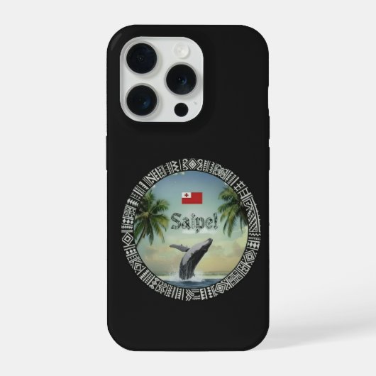 Saipe Tonga Eua whale off grid Pacific island iPhone Hoesje (Achterkant)
