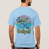 Saipe Tonga Off grid Pacifisch eiland walvis schil T-shirt (Achterkant)