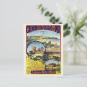 Saison d'hiver 1895/96 France Vintage Poster Briefkaart (Staand voorkant)