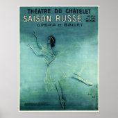 SAISON RUSSE OPERA BALLET Franse  theater Poster (Voorkant)