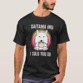 Saitama Inu Coin Crypto Token Cryptocurrency Walle T-shirt (Voorkant)
