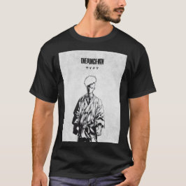 Saitama Manga Style Monochrome Poster T-shirt