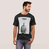 Saitama Manga Style Monochrome Poster T-shirt (Voorkant volledig)