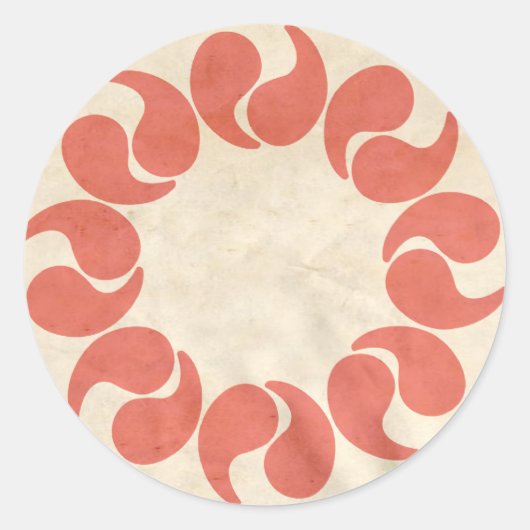 SAITAMA RONDE STICKER (Voorkant)