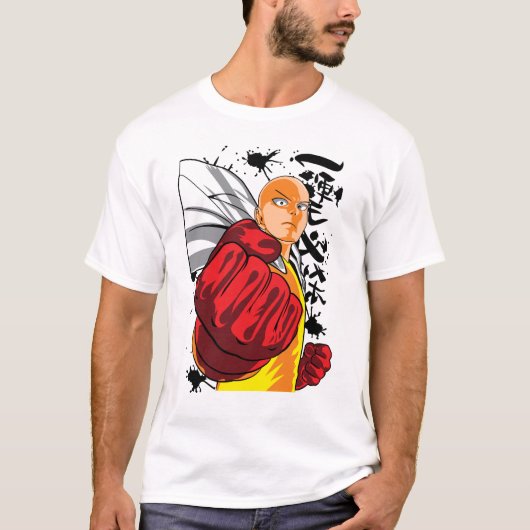 Saitama The Big Punch Of One Punch Man T-shirt (Voorkant)