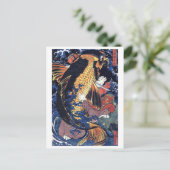 Saito Oniwakamaru, Utagawa Kuniyoshi Briefkaart (Staand voorkant)