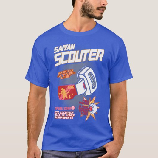Saiyan Scouter grappig T-shirt (Voorkant)