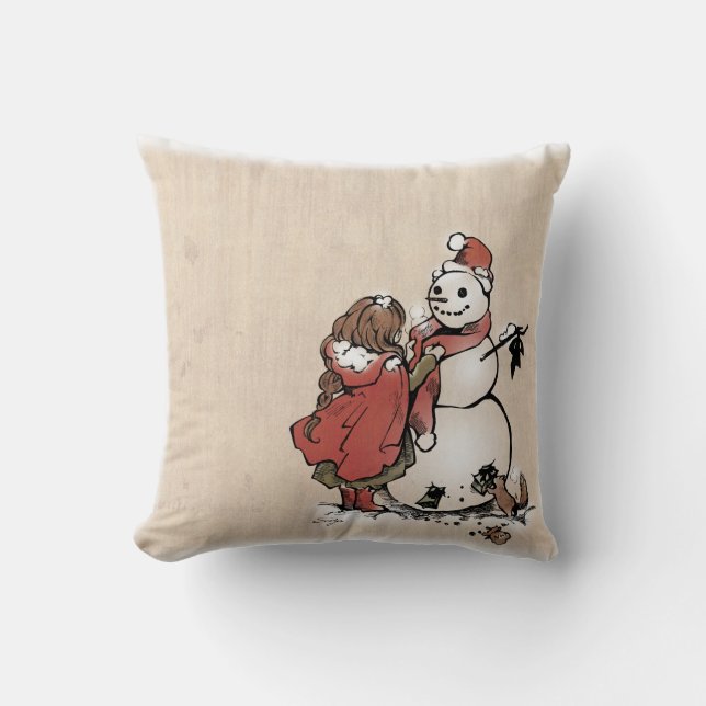 SajuArtZen "Winter Friends Pillow" Kussen (Voorkant)