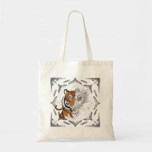 Sak Yant Tiger verandert in Dragon Canvas tas