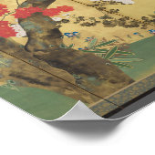 Sakai Hoitsu Screen - Kersen- en esdoornbomen Poster (Hoek)