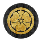 Sakai Mon Japans samurai clan gold zwart Snijplank (Voorkant)