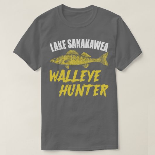 Sakakaweameer Walleye Hunter T-shirt (Design voorkant)