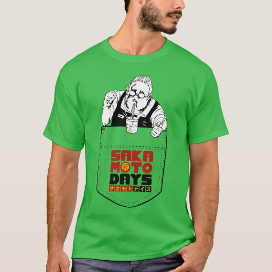 Sakamoto days pocket t-shirt (Voorkant)