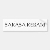 Sakasa Kebari Bumpersticker (Voorkant)
