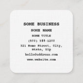 SAKE 酒 VIERKANTE VISITEKAARTJE (Achterkant)