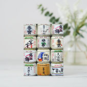 Sake Barrels: Ise Shrine, Japan Briefkaart (Staand voorkant)