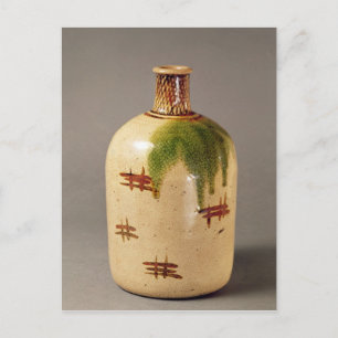 Sake-fles uit Oribe Briefkaart