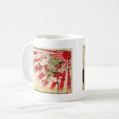 Sake for a Samurai  Woodblock Print Koffiemok (Voorkant links)