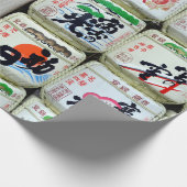 Sake-maskers van de Ise Shrine, Japan Cadeaupapier (Hoek)