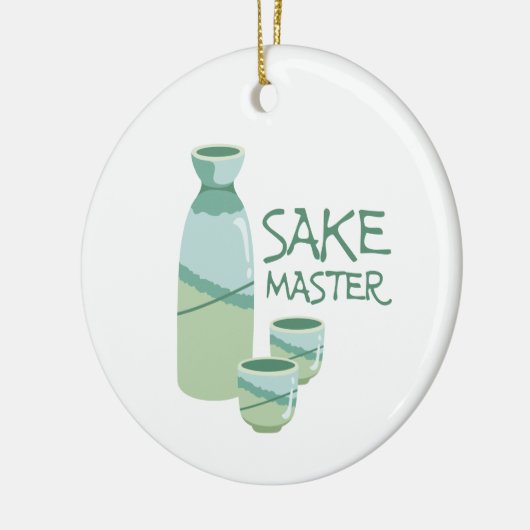 Sake Master Keramisch Ornament (Links)