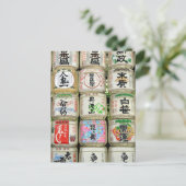 Sake Vaten van Tokio Briefkaart (Staand voorkant)