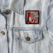 "Sake" Vierkante Button 5,1 Cm (In situ)