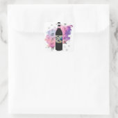 "Sake & Waves – Japanese Aesthetic Label" Vierkante Sticker (Tas)