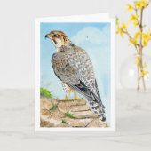 Saker Pilootvalk Verjaardagskaart Kaart (Gele Bloem)