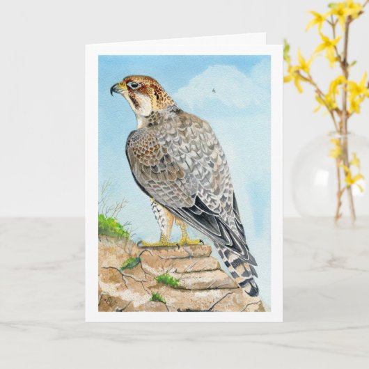 Saker Pilootvalk Verjaardagskaart Kaart (Gele Bloem)