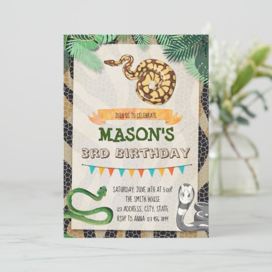 Sakes Birthday-uitnodiging Kaart (Staand voorkant)