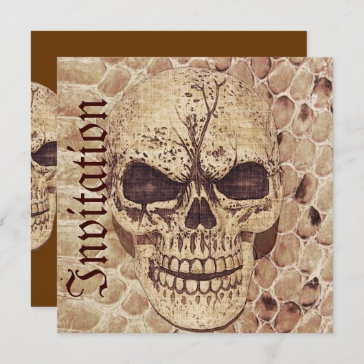 sakeskin halloween - uitnodiging (Voorkant / Achterkant)