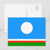 Sakha Flag Briefkaart (Voorkant / Achterkant)