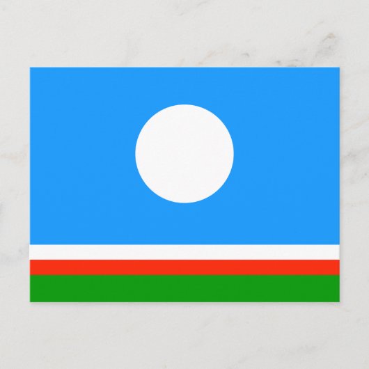 Sakha Flag Briefkaart (Voorkant)
