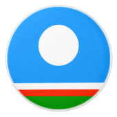 Sakha Flag Keramische Knop (Voorkant)