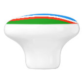 Sakha Flag Keramische Knop (Zijkant)