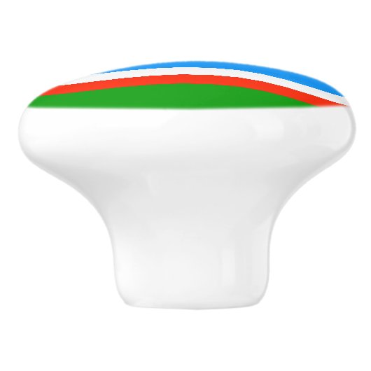 Sakha Flag Keramische Knop (Zijkant)