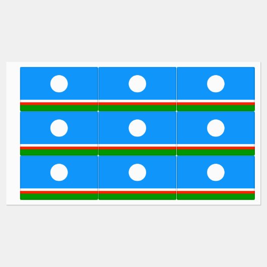 Sakha Flag Labels (Vel)