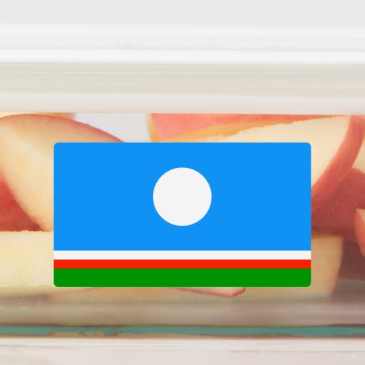 Sakha Flag Labels (Aangebracht)