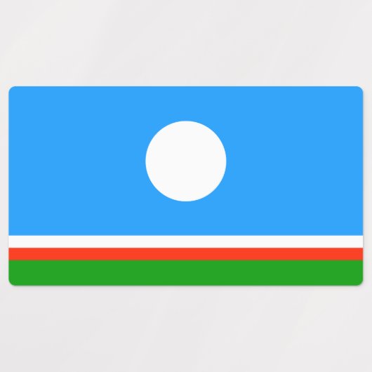 Sakha Flag Labels (Design 2)