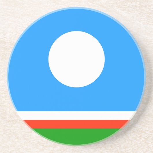 Sakha Flag Zandsteen Onderzetter (Voorkant)
