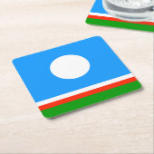 Sakha-vlag Kartonnen Onderzetters (Schuin)