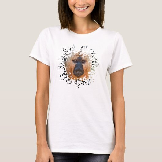 Saki met wit gezicht t-shirt (Voorkant)