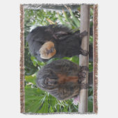 Saki Monkeys Deken (Voorkant Verticaal)