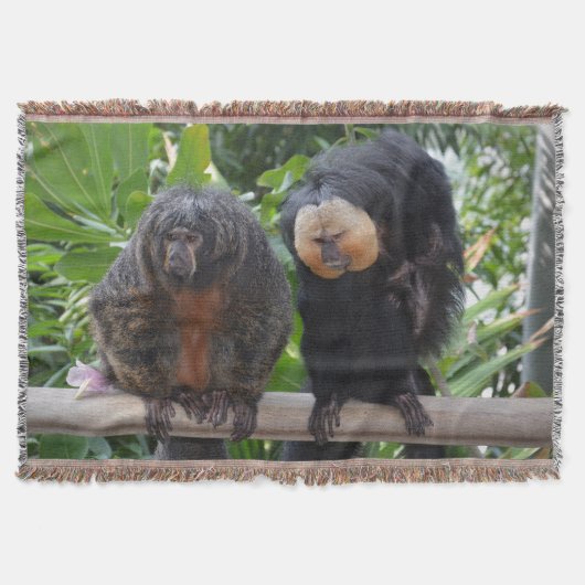 Saki Monkeys Deken (Voorkant)