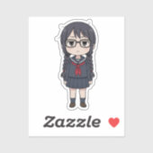 Saki Yoshida Chibi Dark Manga Art Sticker (Vel)