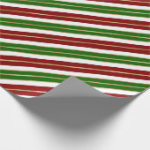 Sakkerstaven voor feestdagen, groen, rood en goude cadeaupapier (Hoek)
