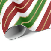 Sakkerstaven voor feestdagen, groen, rood en goude cadeaupapier (Rol Hoek)